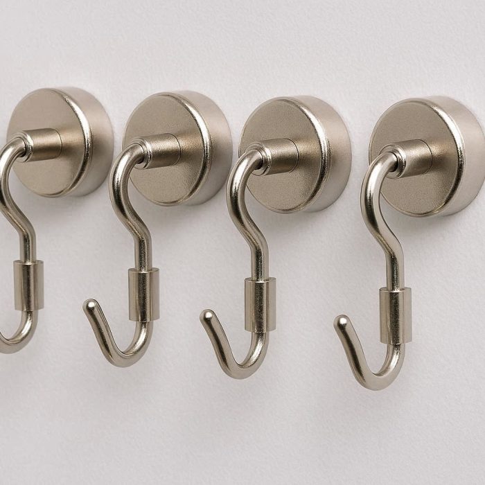 Magnetic Hooks Neodymium Rare Earth Magnet Hangers for Refrigerator Cruise Cabin Whiteboard